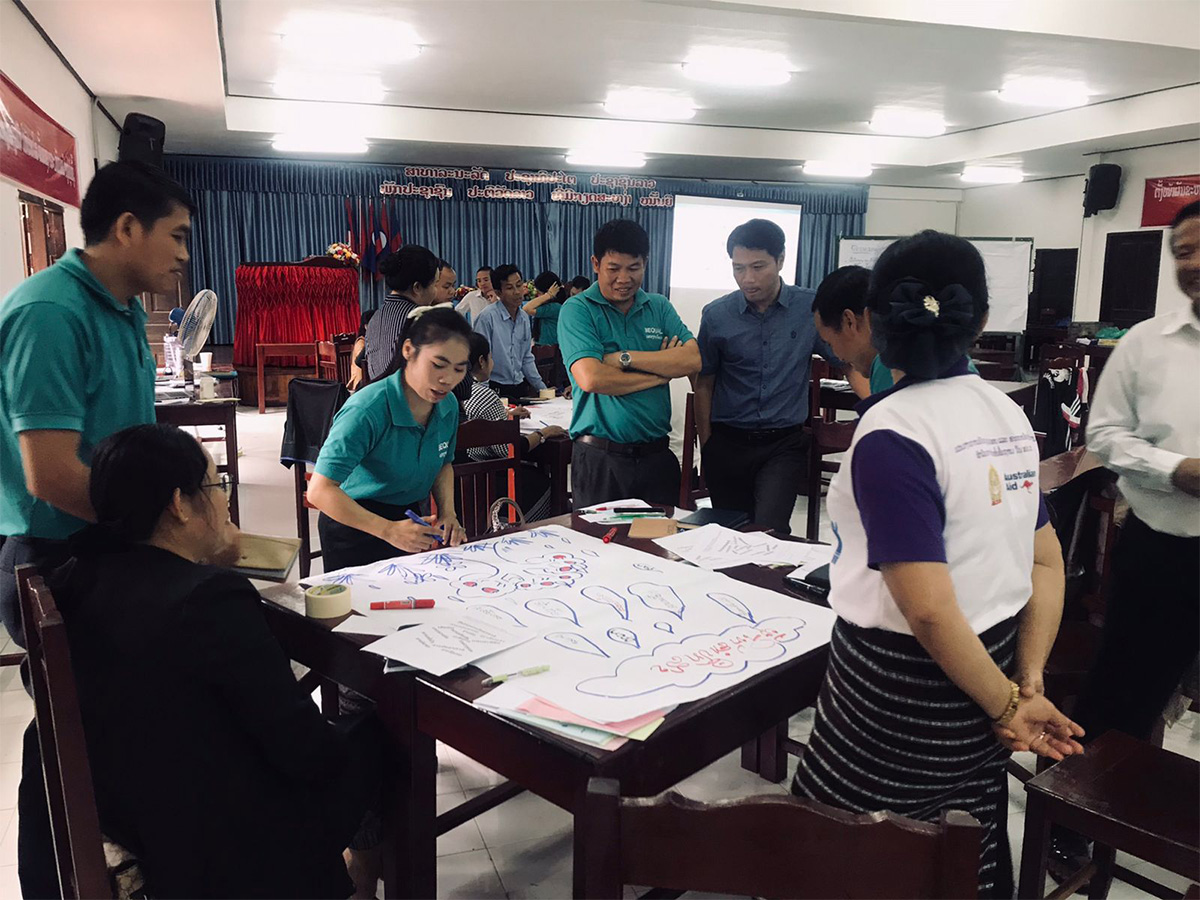 Collective and creative reflection on what is CPD, Savannakhet team
